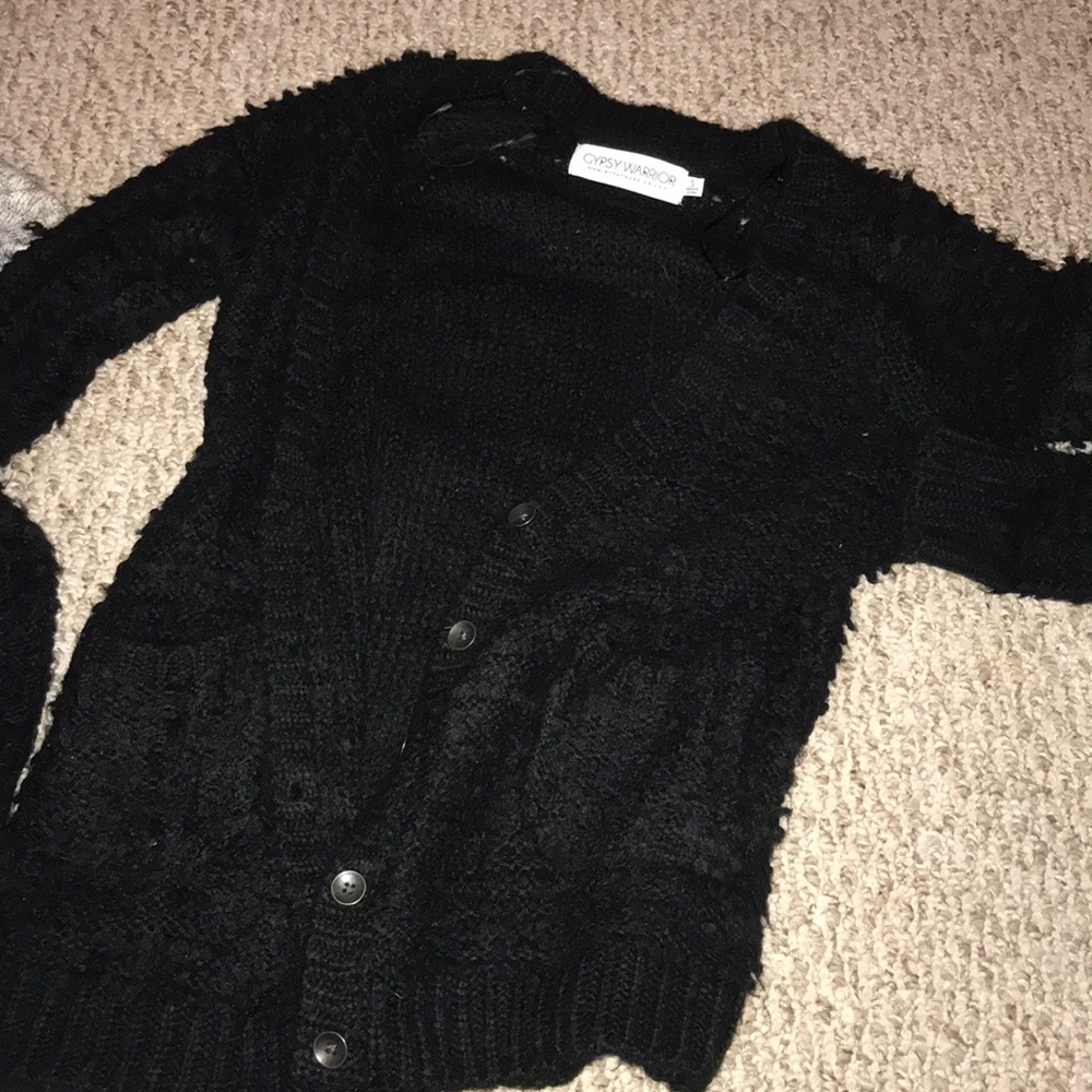 Button down sweater